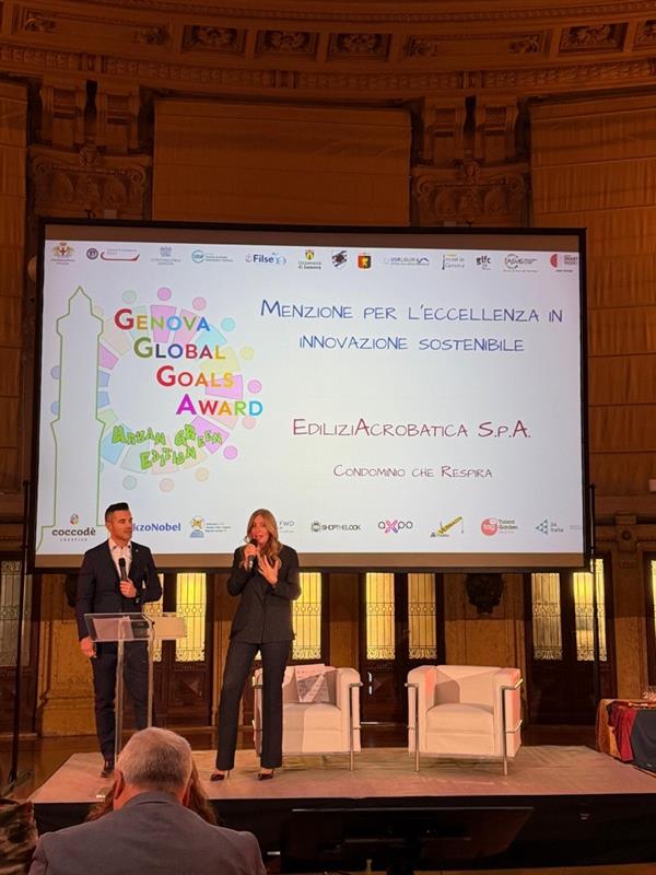 Acrobatica premiata ai Genova Global Goals Awards